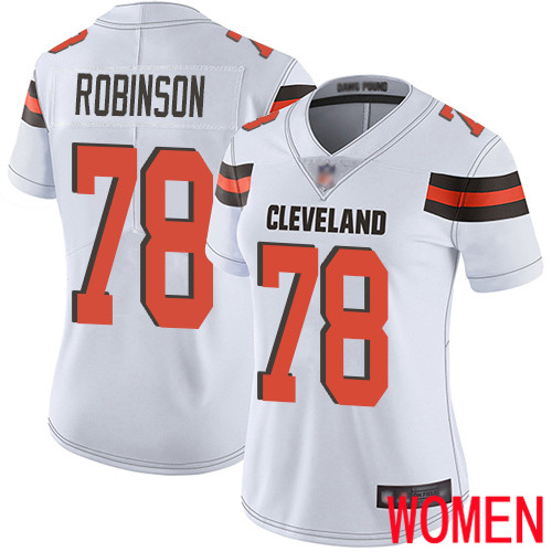 Cleveland Browns Greg Robinson Women White Limited Jersey #78 NFL Football Road Vapor Untouchable
